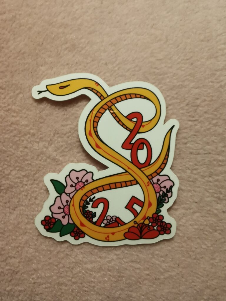 sticker année du serpent 2025